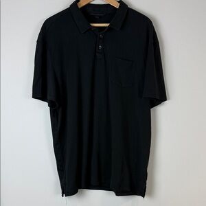 John Varvatos Black Polo Shirt Size XXL